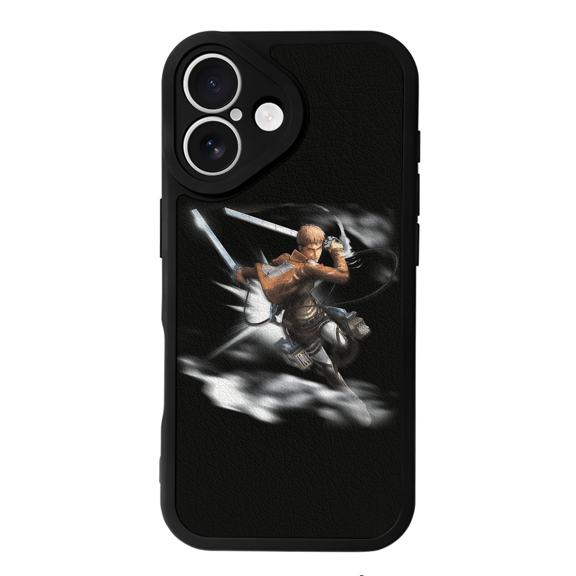 （画像用） 進撃の巨人 ジャン・キルシュタイン Attack on Titan Jean Kirstein 【iPhone 16シリーズ対応】シリコンスマホケース（レザー調） 材質：シリコン